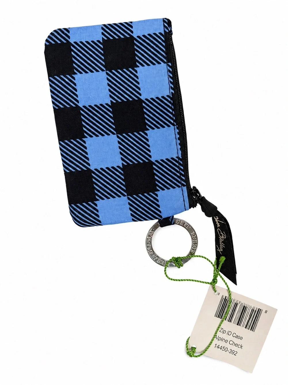Vera Bradley Zip ID Case Wallet – Alpine Check – New With Tags (NWT)